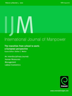cover image of International Journal of Manpower, Volume 23, Issue 5